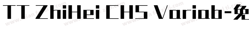 TT ZhiHei CHS Variab字体转换